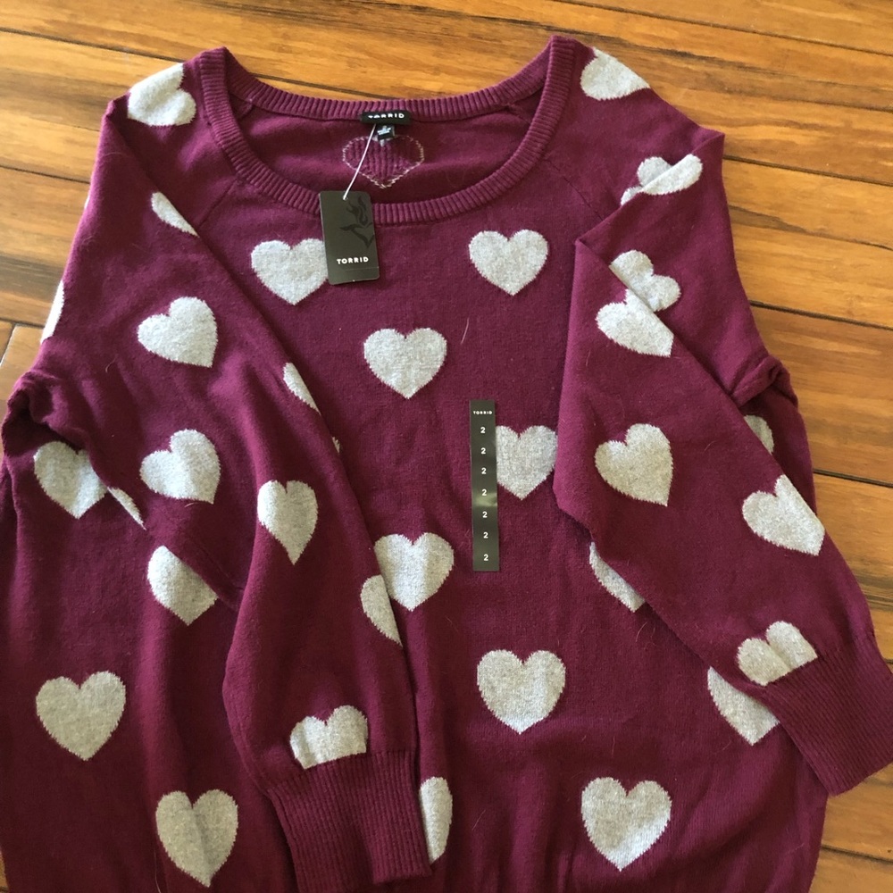 Heart Pattern Sweater